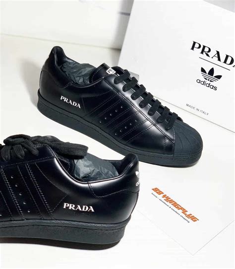 prada adidas superstar black|prada x adidas shoes price.